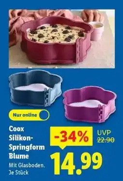 Lidl Coox Silikon-Springform Blume Angebot