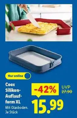 Lidl COOX Silikon-Auflaufform XL Angebot