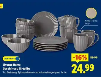 Lidl Livarno Home Geschirrset, 18-teilig Angebot