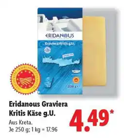 Lidl Eridanous Graviera Kritis Käse g.U Angebot