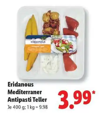 Lidl Eridanous Mediterraner Antipasti Teller Angebot