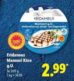 Lidl Eridanous Manouri Käse g.U Angebot