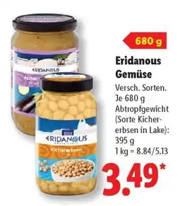 Lidl Eridanous Gemüse Angebot