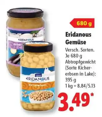 Lidl Eridanous Gemüse Angebot