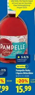 Lidl Pampelle Ruby L'Apéro Bitterlikör Angebot