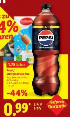 Lidl Pepsi/ Schwip Schwap Zero Angebot