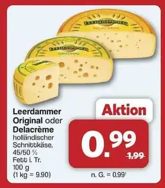 Famila Nord Ost LEERDAMMER Original oder Delacrème Angebot