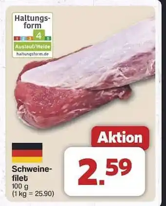 Famila Nord Ost Schweinefilet Angebot