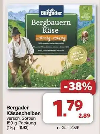 Famila Nord Ost Bergader Käsescheiben Angebot