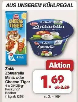 Famila Nord Ost Zott Zottarella Minis oder Cheese Tiger Angebot