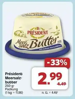 Famila Nord Ost PRÉSIDENT Meersalzbutter Angebot