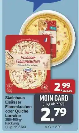 Famila Nord Ost Steinhaus Elsässer Flammkuchen oder Quiche Lorraine Angebot