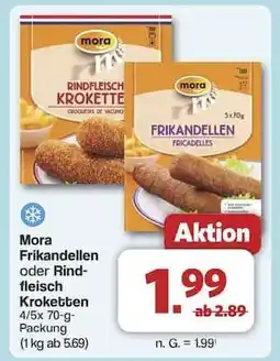 Famila Nord Ost Mora Frikandellen oder Rindfleisch Kroketten Angebot