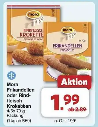 Famila Nord Ost Mora Frikandellen oder Rindfleisch Kroketten Angebot