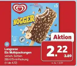 Famila Nord Ost LANGNESE Eis-Multipackungen Angebot