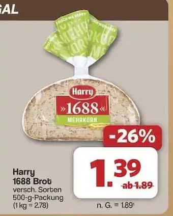 Famila Nord Ost Harry 1688 Brot Angebot