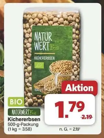 Famila Nord Ost NATURWERT Bio Kichererbsen Angebot