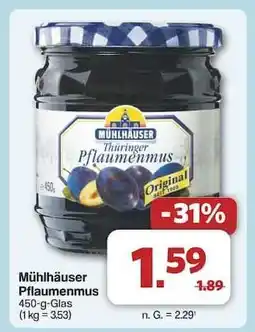 Famila Nord Ost Mühlhäuser Pflaumenmus Angebot