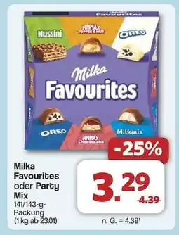 Famila Nord Ost MILKA Favourites oder Party-Mix Angebot