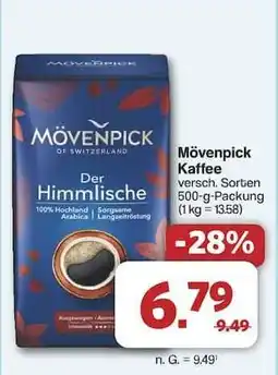 Famila Nord Ost MÖVENPICK Kaffee Angebot