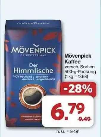 Famila Nord Ost MÖVENPICK Kaffee Angebot