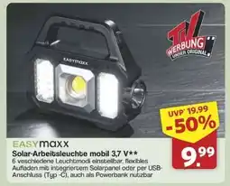 Famila Nord Ost EASYmaxx Solar-Arbeitsleuchte mobil 3,7 V Angebot