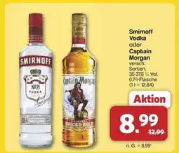 Famila Nord Ost Smirnoff Vodka oder Captain Morgan Angebot