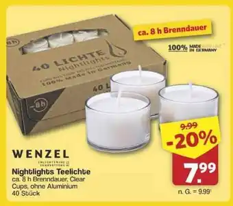 Famila Nord Ost WENZEL Nightlights Teelichte Angebot