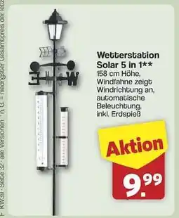 Famila Nord Ost Wetterstation Solar 5 in 1 Angebot