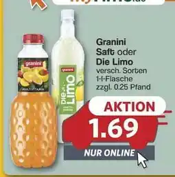 Famila Nord Ost Granini Saft oder Die Limo Angebot
