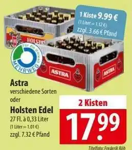 Famila Nord Ost Astra verschiedene Sorten oder Holsten Edel Angebot