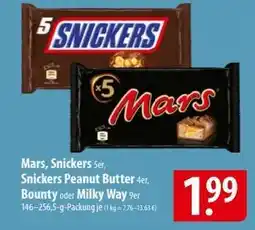 Famila Nord Ost Mars, Snickers, Snickers Peanut Butter, Bounty, Milky Way Angebot