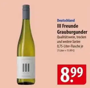 Famila Nord Ost III Freunde Grauburgunder Angebot