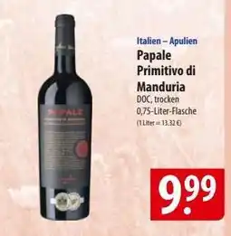 Famila Nord Ost Papale Primitivo di Manduria Angebot