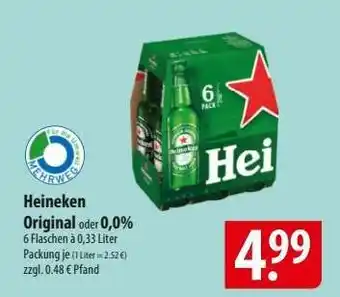 Famila Nord Ost Heineken Original oder 0,0% Angebot