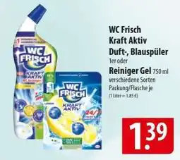 Famila Nord Ost WC Frisch Kraft Aktiv Duft-, Blauspüler oder Reiniger Gel Angebot