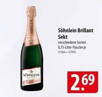 Famila Nord Ost SÖHNLEIN Brillant Sekt Angebot