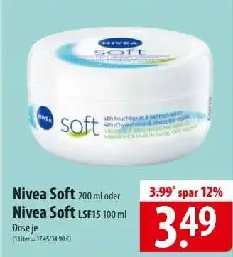 Famila Nord Ost Nivea Soft Angebot