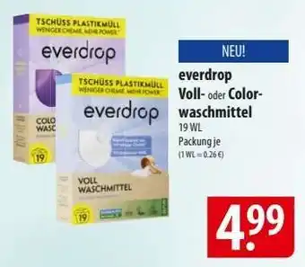 Famila Nord Ost everdrop Voll- oder Colorwaschmittel Angebot