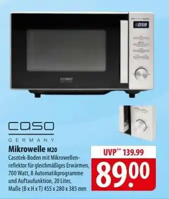 Famila Nord Ost Mikrowelle M20 Angebot