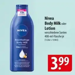 Famila Nord Ost NIVEA Body-Milk oder -Lotion Angebot