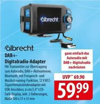 Famila Nord Ost Albrecht DAB+ Digitalradio-Adapter Angebot