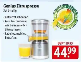 Famila Nord Ost Genius Zitruspresse Angebot
