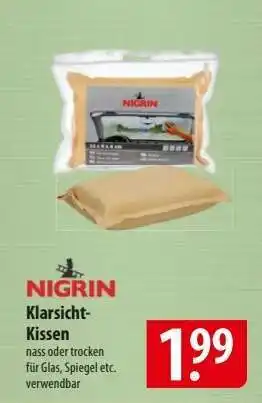 Famila Nord Ost Nigrin Klarsicht-Kissen Angebot