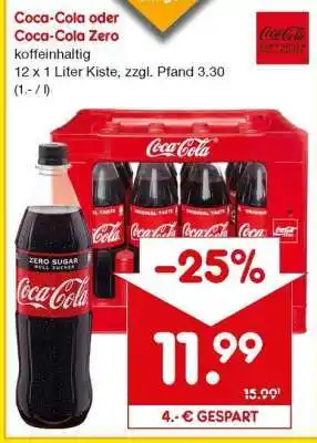 Netto Marken-Discount Coca-Cola oder Coca-Cola Zero Angebot