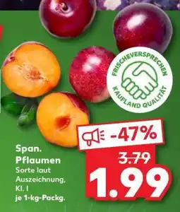 Kaufland Span. Pflaumen Angebot
