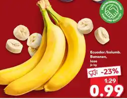 Kaufland Ecuador./kolumb. Bananen, lose Angebot