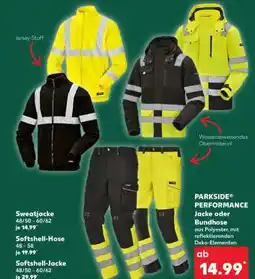 Kaufland PARKSIDE PERFORMANCE Jacke oder Bundhose Angebot