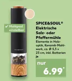 Kaufland SPICE&SOUL Elektrische Salz- oder Pfeffermühle Angebot