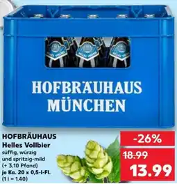Kaufland Hofbräuhaus Helles Vollbier Angebot